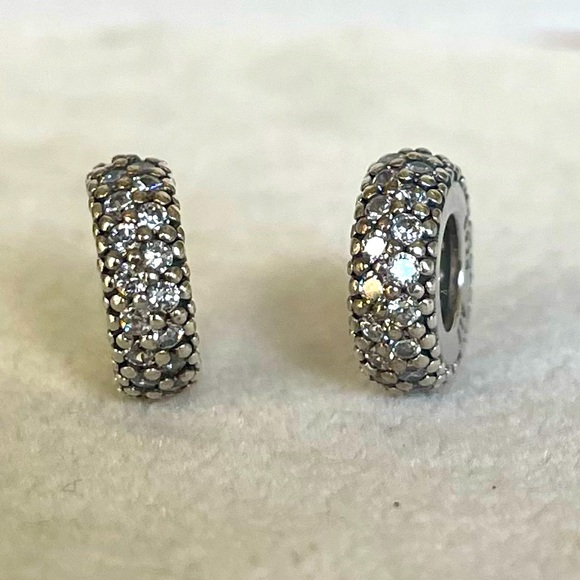 Pandora Jewelry - Pandora Pave Light Clear CZ  Spacers Charm
